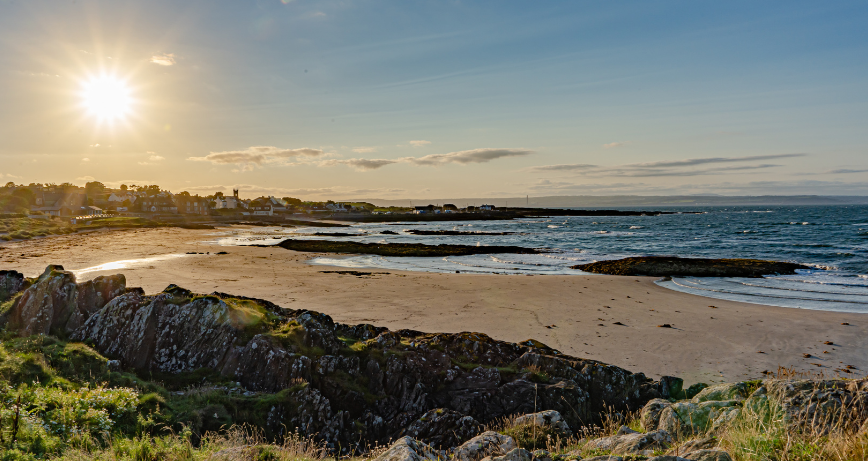 Groomsport Beach before sunset